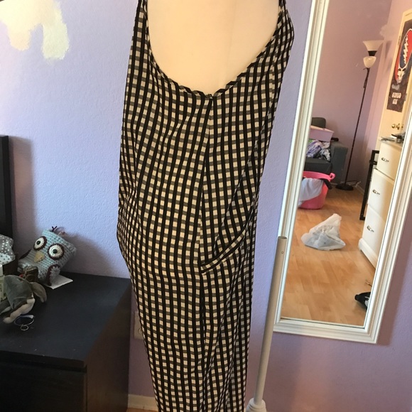 Long plaid overall/romper - Picture 3 of 3